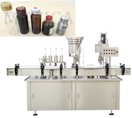 3KW Fully Automatic Monoblock Filling Machine With Screw Capping For Syrup