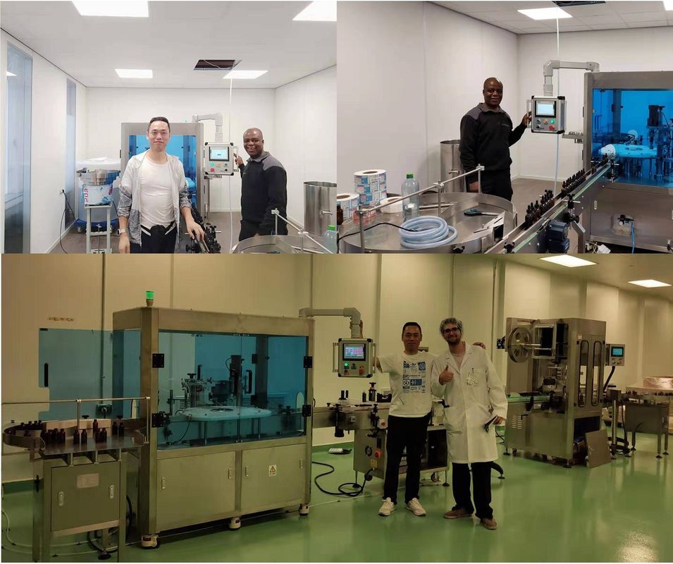 Oral Sıvı Şişeleme ve Etiketleme Makinesi 0.6-0.8Mpa Cam Şişe Dolum Makinesi