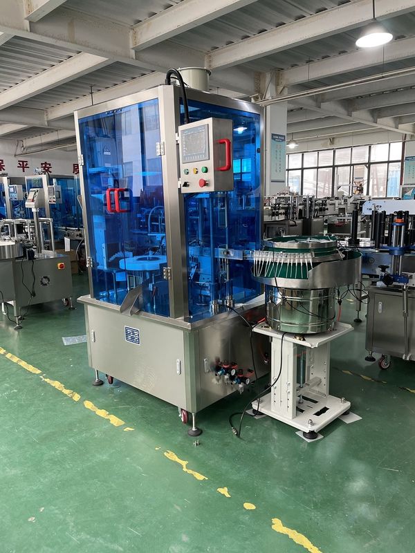 220V 50Hz 2kW Otomatik Kalem püskürtücüsü Doldurma ve Kaplama Makinesi 1500-2000BPH ve 5-50ml Doldurma Hacmesi