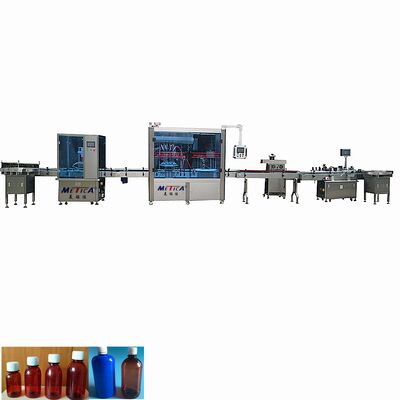 Otomatik 50-500ml şurup ve oral sıvı dolum kapaklama etiketleme makinesi