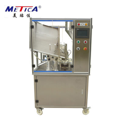 0.6MPa Hava Beslemeli PLC Alüminyum Tüp Dolum ve Kapama Makinesi