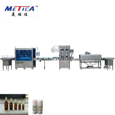 METICA CBD Yağ Şişeleme ve Etiketleme Makinesi 0.6-0.8Mpa Cam Şişe Dolum Makinesi