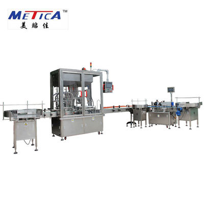 METICA Şurup Şişeleme Üretim Hattı Pet Şişe Dolum ve Kapatma Makinesi