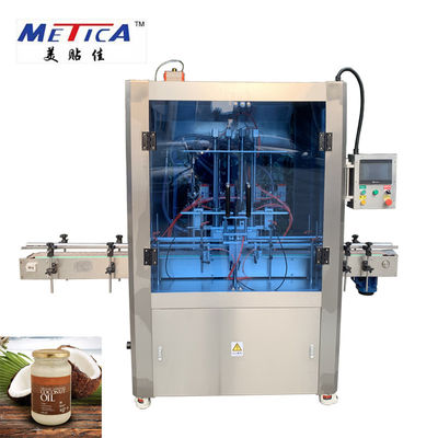 Hindistan Cevizi Yağı Cam Kavanoz Dolum Makinesi 220V 1000bph-1500bph