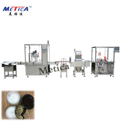 Gevşek Toz için Servo Tahrikli Şişeleme Üretim Hattı 3Kw 220V