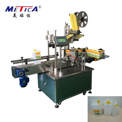 Otomatik Şişe Üstü ve Yanları etiket Etiketleme Makinesi Şişe Etiketleme Makinesi