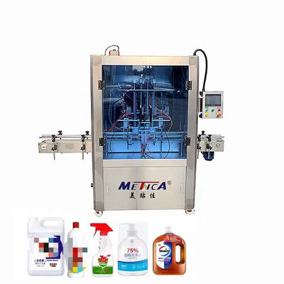 1000ml Şampuan Şişesi Dolum Makinesi 4 Nozullu Sıvı Deterjan Dolum Makinesi
