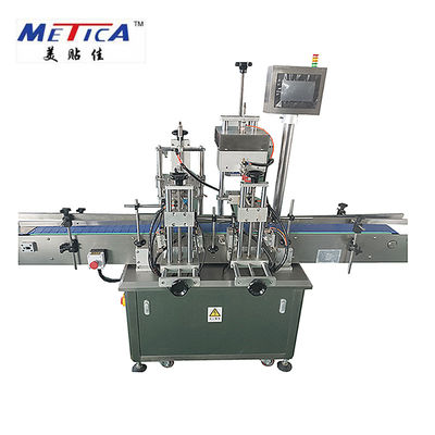 Ropp Cap için 0.6MPa Yarı Otomatik Şişe Kapatma Makinesi Lineer Kapatma Makinesi