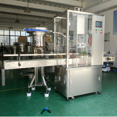 80mm Yemeklik Yağ Şişesi Kapatma Makinesi 1000bph Lineer Vidalı Kapatma Makinesi